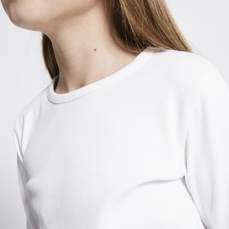 Ribbed top "Ramona" Optic white